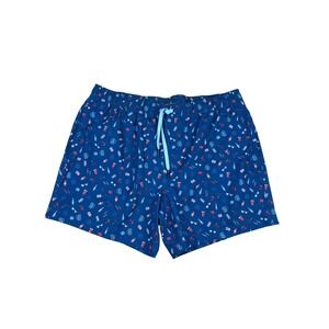 Southern Tide Mens XL Blue BBQ Patriotic American Flag Print Swim Trunks Shorts